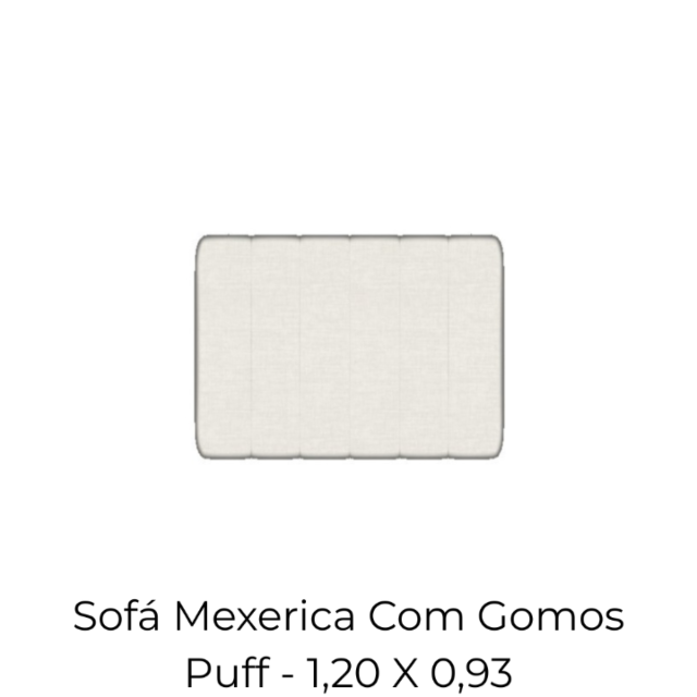 Modulo Sofá Mexerica Com Gomos Puff - 1,20 X 0,93