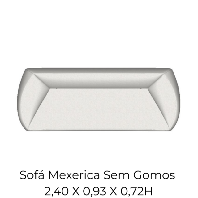 Sofá Mexerica Sem Gomos - 2,40 X 0,93 X 0,72H