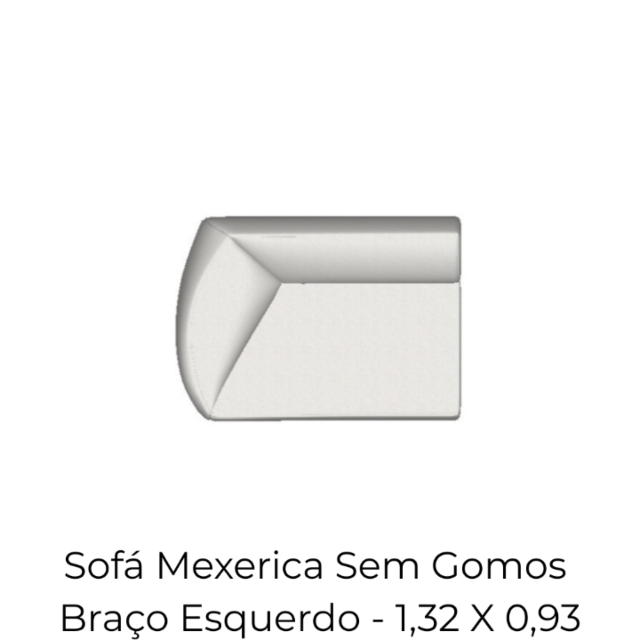 Modulo Sofá Mexerica Sem Gomos Braço Esquerdo - 1,32 X 0,93
