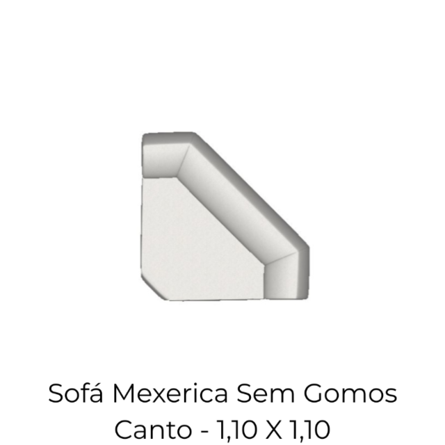 Modulo Sofá Mexerica Sem Gomos Canto - 1,10 X 1,10