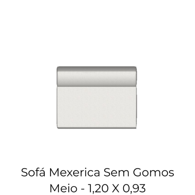 Modulo Sofá Mexerica Sem Gomos Meio - 1,20 X 0,93