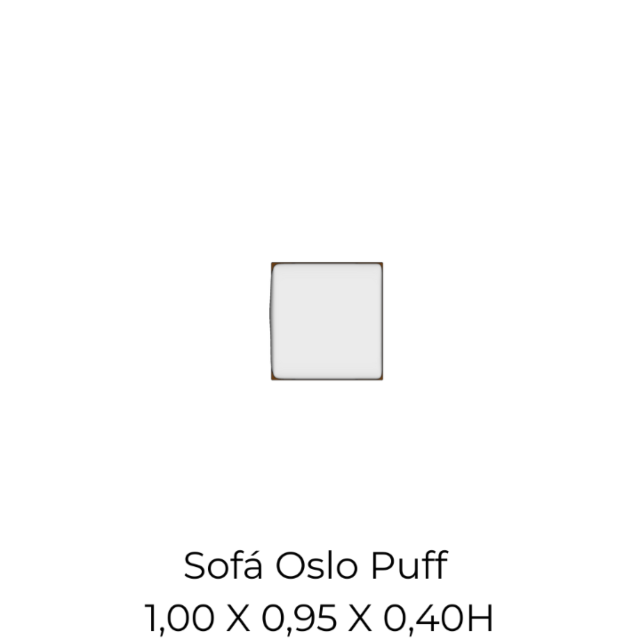 Modulo Sofá Oslo Puff - 1,00 X 0,95 X 0,40H