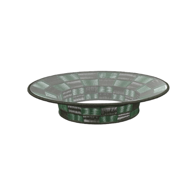 Mesa De Centro Sedona Oval Com Vidro