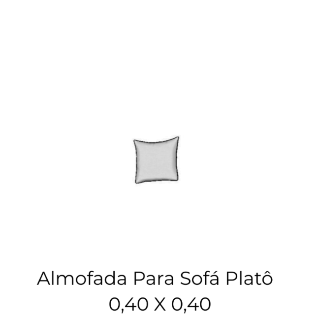 Almofada Para Sofá Platô - 0,40 X 0,40