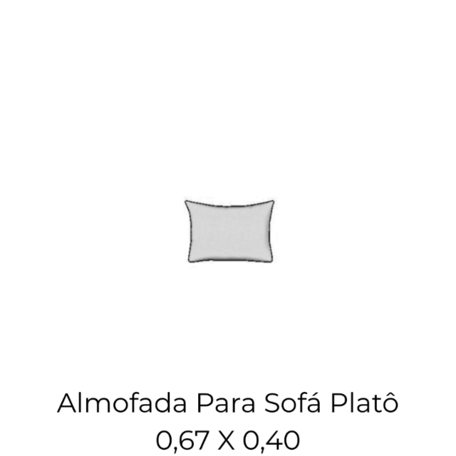 Almofada Para Sofá Platô - 0,67 X 0,40