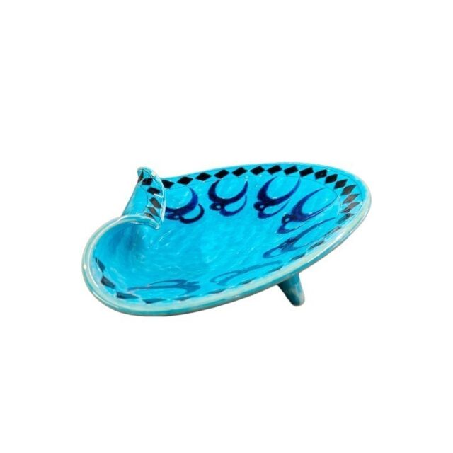 Prato Cerâmica Azul Vintage Turco SR10034