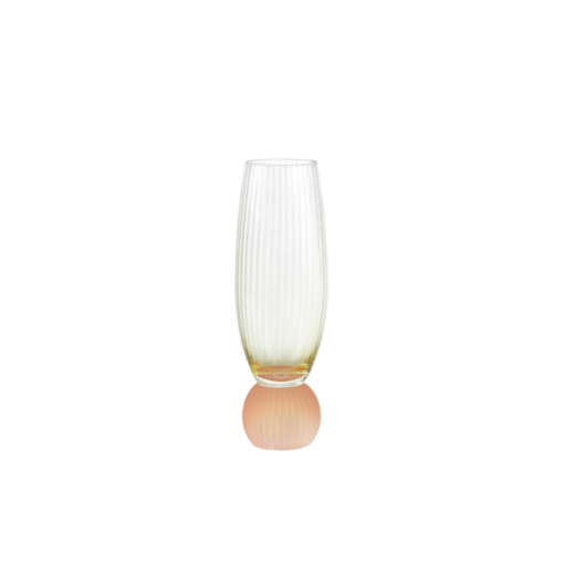 Taça Champanhe Colors 210Ml Amarelo C/ Laranja 73950 SR12232