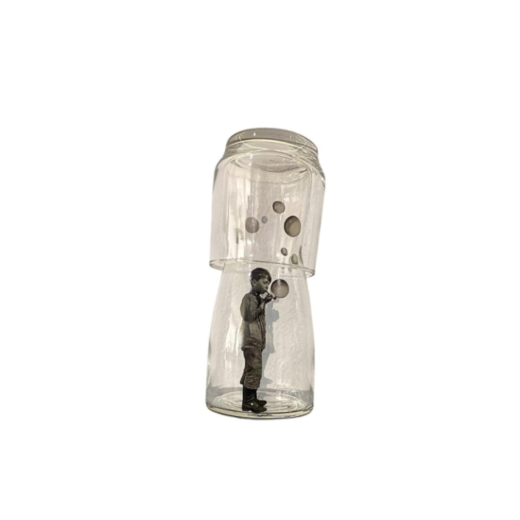 Moringa Vidro Com Copo Bola De Sabão 122 SR12289