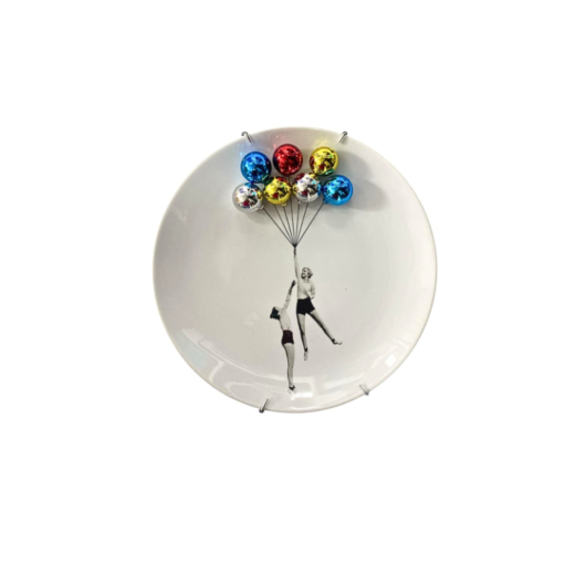 Prato Dupla De Meninas - Balões Coloridos 208 SR12294