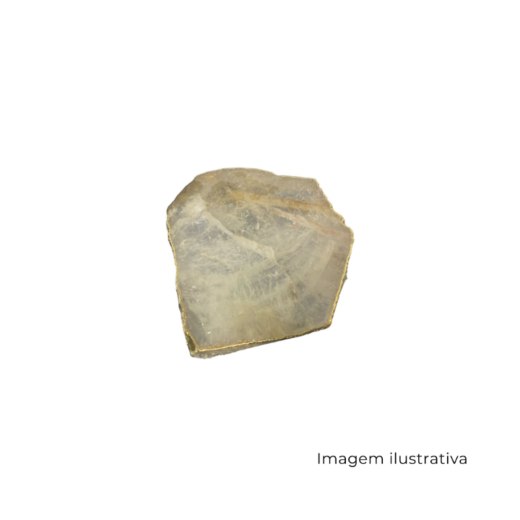 Pedra Chapa Grossa Quartzo Banhada Cris SR12734