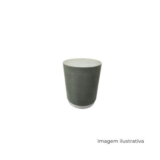 Banqueta Redonda Decorativa Em Madeira 62610 SR12805
