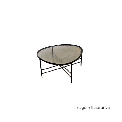 Mesa Auxiliar Decorativa Em Metal 72001 SR12810