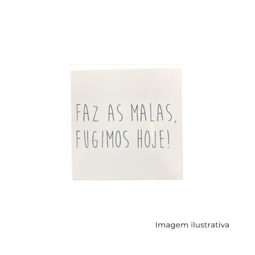 Azulejo Faz As Malas, Fugimos Hoje SR12850