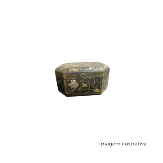 Caixa Dalian Pintada À Mão Oita SR12919
