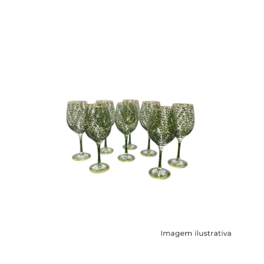 Taça Maria Antonieta Florença Verde Musgo SR13280