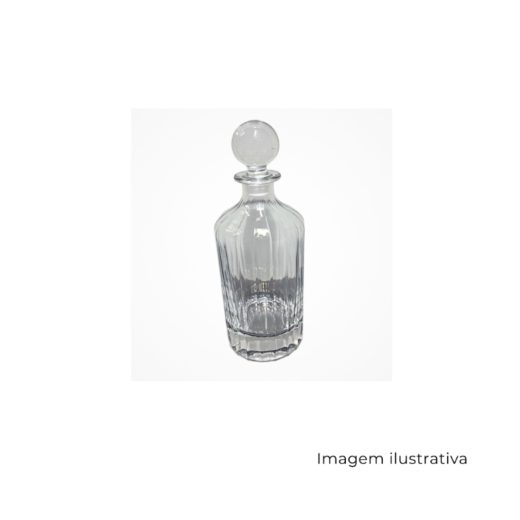 Garrafa Uísque Vidro Transparente 21112 SR13293