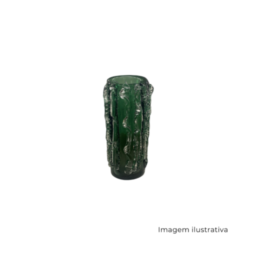 Vaso Em Vidro Verde G 64229 SR13395
