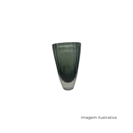 Vaso Em Vidro Cinza G 64279 SR13403