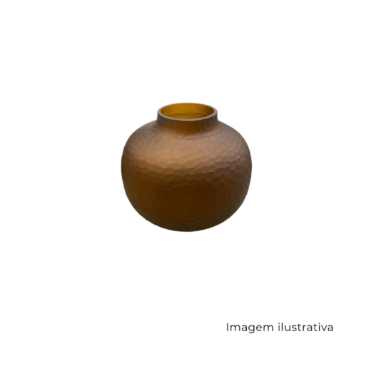 Vaso Em Vidro Marrom 534735 SR13417