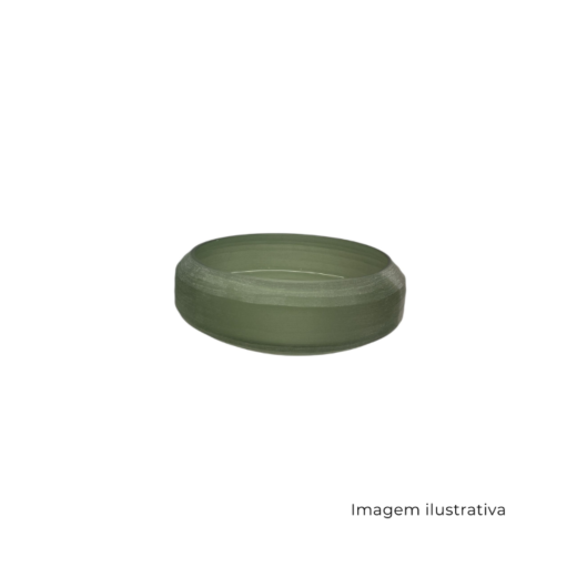 Vaso Em Vidro Verde Fosco 68446 SR13426
