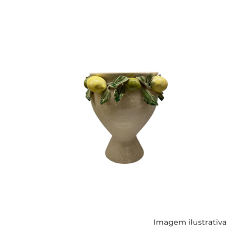 Vaso Em Ceramica Limoes Siciliano 71607 SR13459