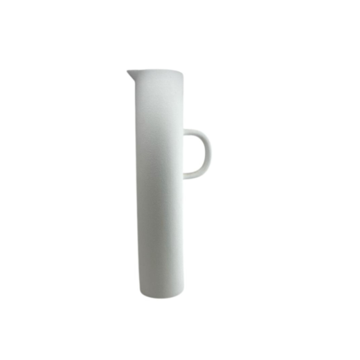 Vaso Em Ceramica Branco Jarra Alca G 344621 SRC5091