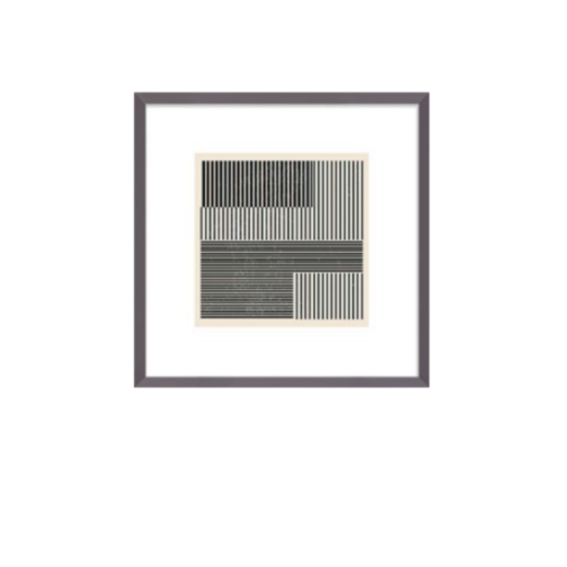 Quadro Acrilico Black And White Geometric Shapes Iv SR11606