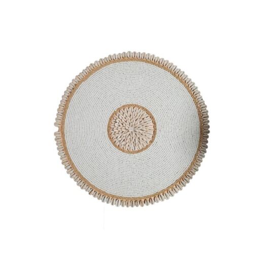 Escultura De Parede C - Conchas 41Cm - Bege SR10312