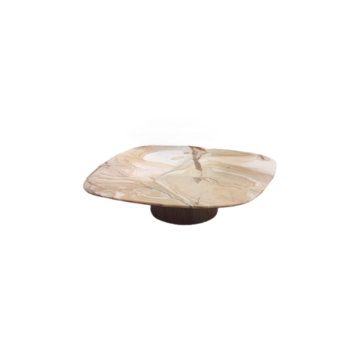 Mesa Centro Concrete Disforme Mármore SR1416