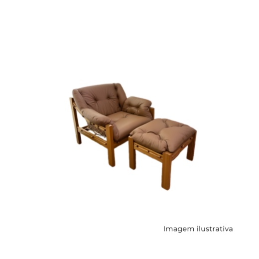 Poltrona Tijuca Com Banqueta SR1458