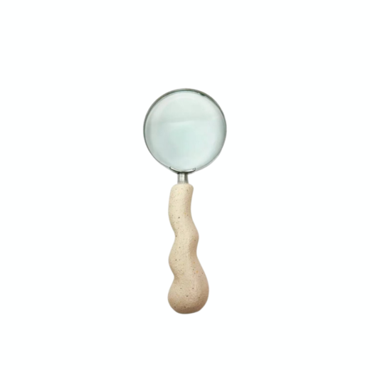 Lupa Decorativa em Poliresina Cabo Ondulado SR11639