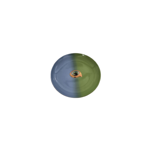 Prato Decorativo Letho Azul Verde Ceramica Ama6-Cf0111 SR11818