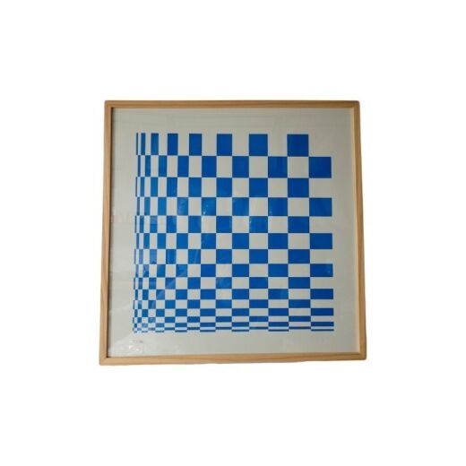 Quadro Xadrez Azul Claro
 SR10348