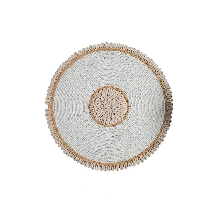 Escultura De Parede C - Conchas 41Cm - Bege SR10312