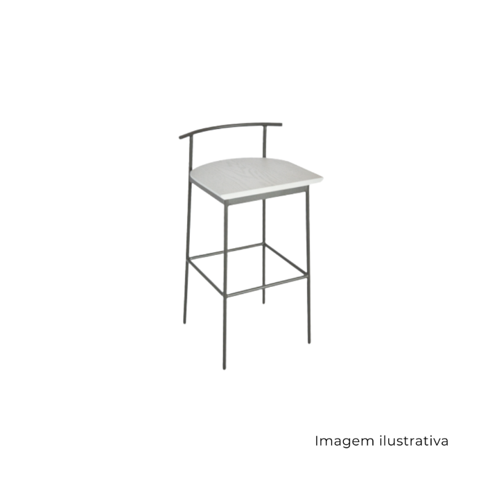 Banqueta Zumi Carvalho Nero SR755