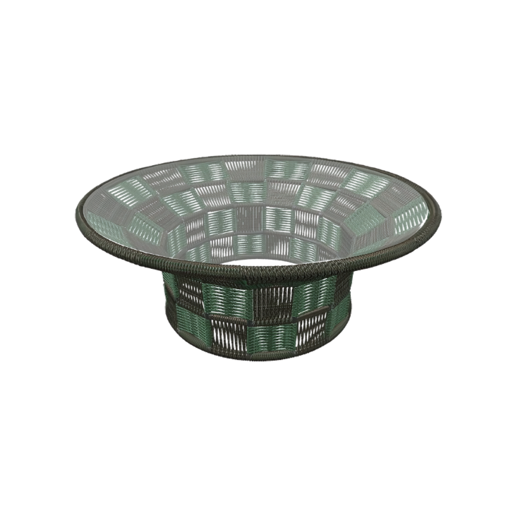 Mesa De Centro Sedona Redonda Com Vidro