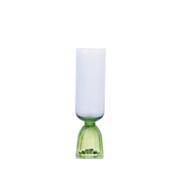 Taça Champanhe Azul E Verde 270Ml 74262 SR12241