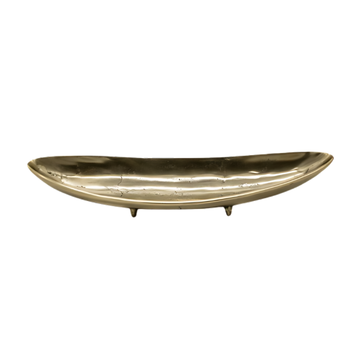 Travessa De Metal Com Pés Dourado F743G SR12504