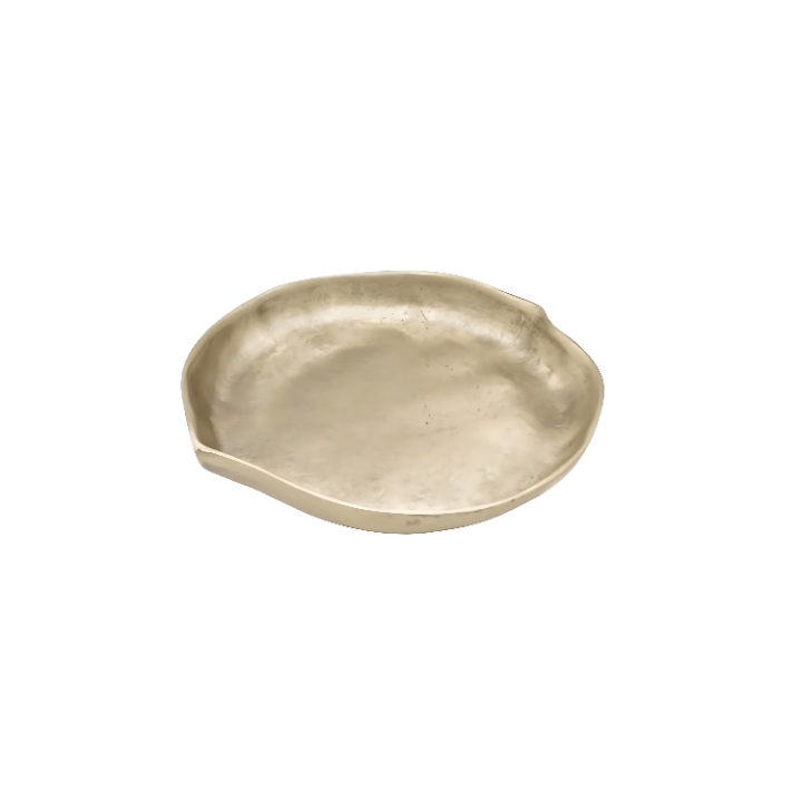 Travessa Orgânica De Metal Dourado CIT645G SR12512