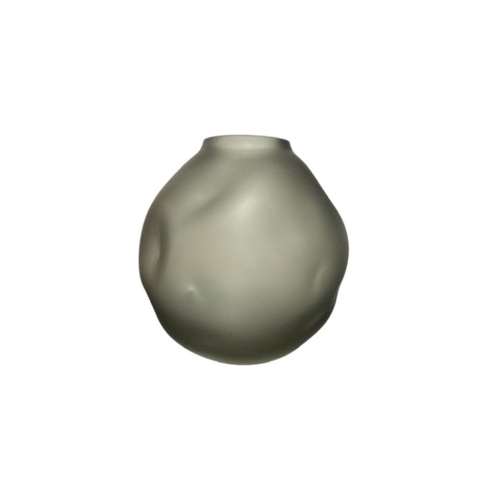 Vaso Esfera Med Amassado Fosco SR12563