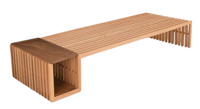 Mesa De Centro Ritmo Em Madeira
