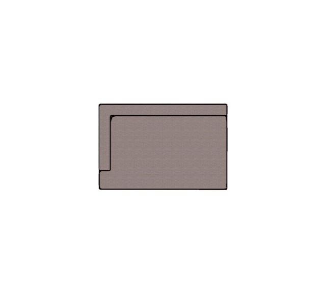 Modulo Fillet Com 1 Braco Sem Almofadao Braco E - 1,35 X 0,90