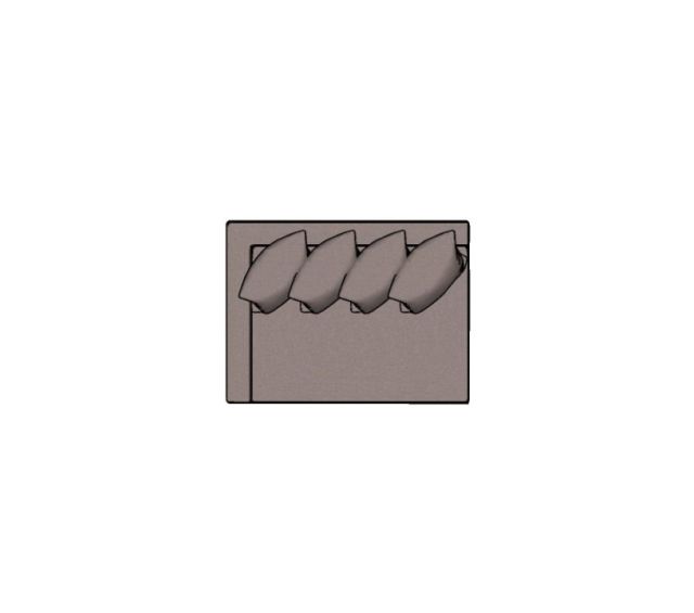 Modulo Fillet Canto Com Almofadao Canto Esquerdo - 1,20 X 0,90