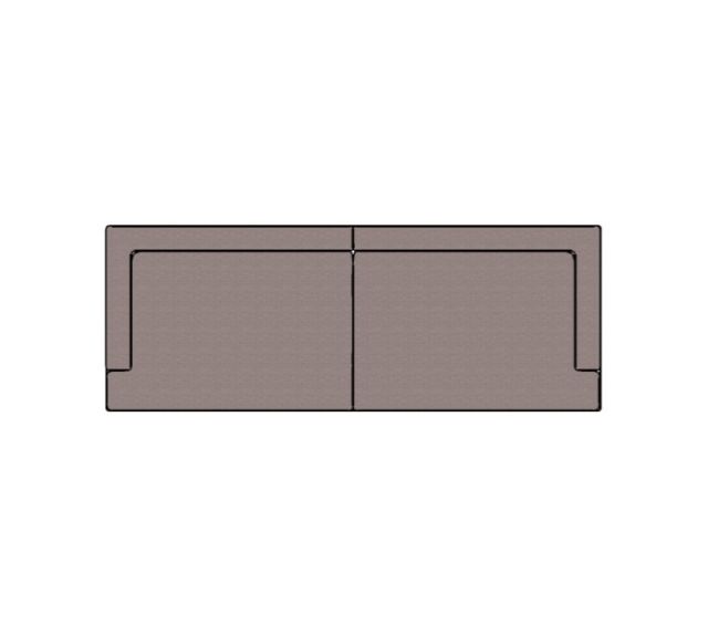 Sofá Fillet 2 Lugares - 2,40 X 0,90