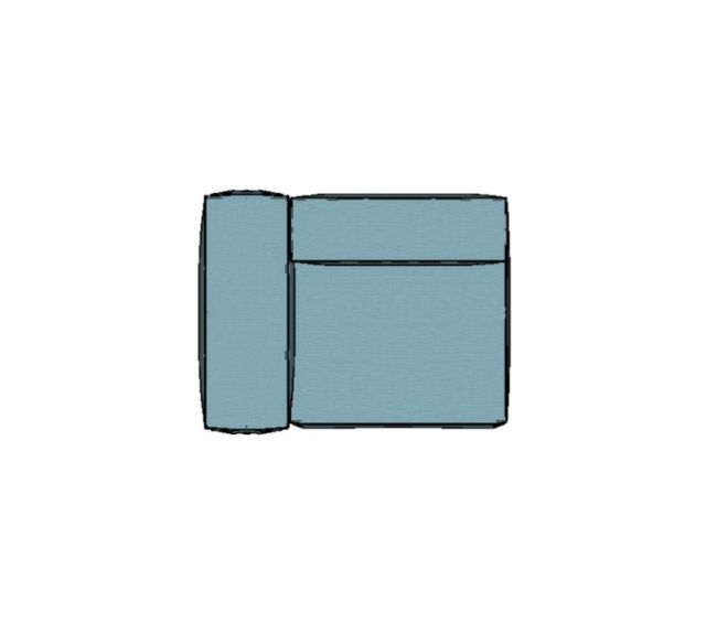 Modulo Sofá Modular Canto Esquerdo - CE3 1,32 X 0,99 X 0,76H