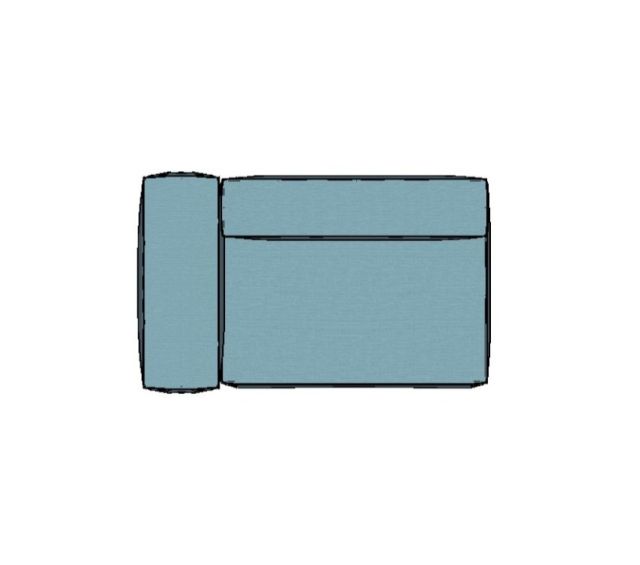 Modulo Sofá Modular Canto Esquerdo - CE5 1,65 X 0,99 X 0,76H