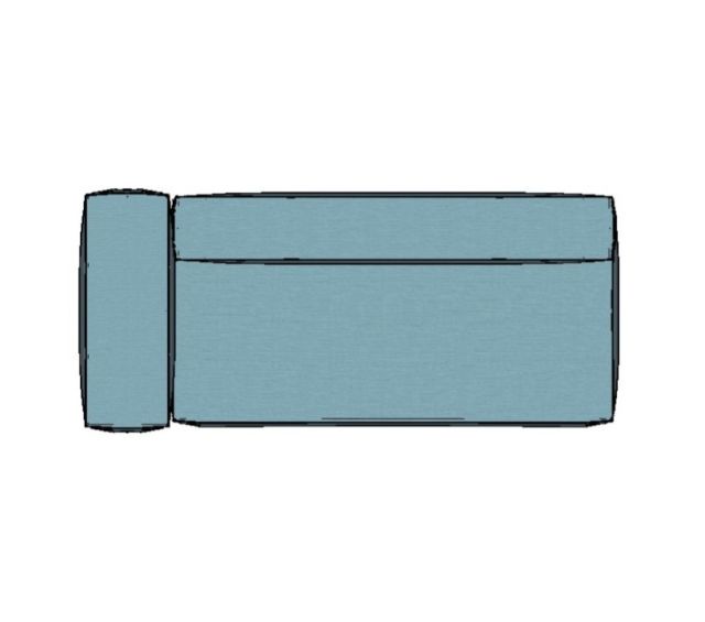 Modulo Sofá Modular Canto Esquerdo - CE9 2,31 X 0,99 X 0,76H