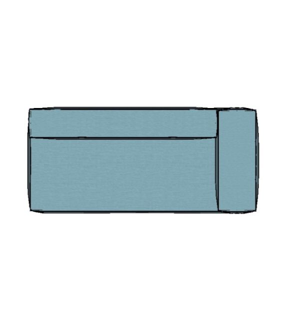 Modulo Sofá Modular Ponta Direita Braço Estreito - PDBE8 2,15 X 0,99 X 0,76H