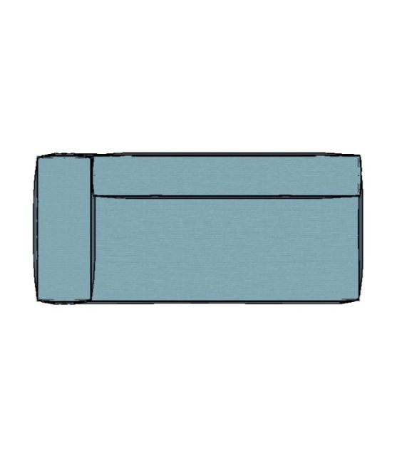 Modulo Sofá Modular Ponta Esq Braço Estreita - PEBE8 2,15 X 0,99 X 0,76H