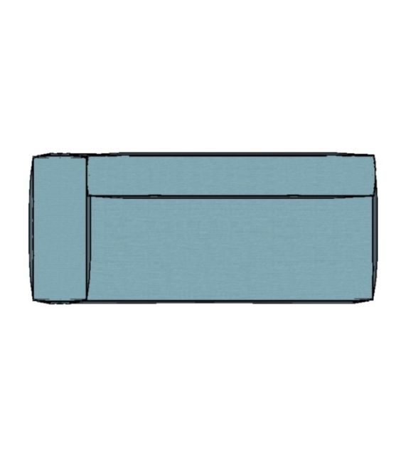 Modulo Sofá Modular Ponta Esquerda Braço Estreito - PEBE9 2,31 X 0,99 X 0,76H